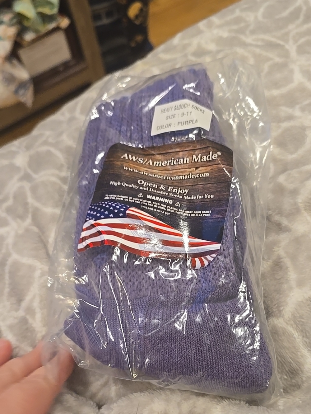 ❤️10/$10 New Purple Slouch Socks